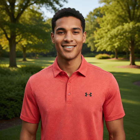 Polera Polo Hombre Under Armour Playoff 2.0 Heather 1351131-608 | Respira, Se Mueve y No Se Deforma (No es polo de vestir)