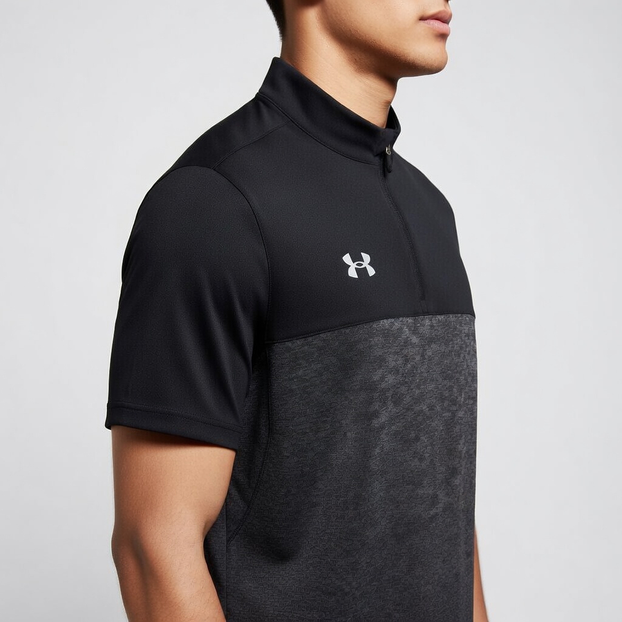 Polera Deportiva Hombre Under Armour Locker SS ¼ Zip 1351357-002 | Ligera, Respirable y de Secado Rápido (No es algodón, es rendimiento)