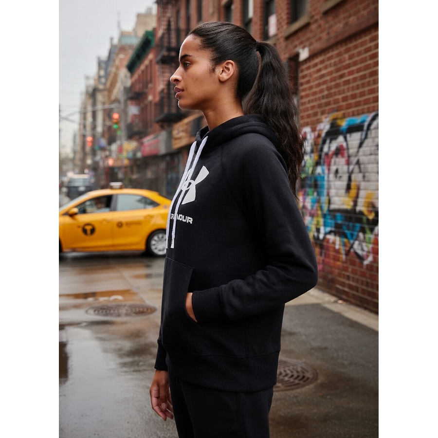 Polerón Mujer Under Armour Rival Fleece Logo Hoodie 1356318-001 | Calor Cómodo para Uso Diario