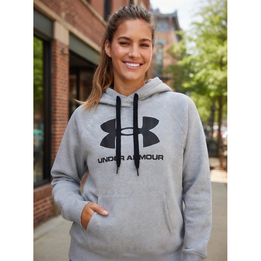 Polerón Mujer Under Armour Rival Fleece Logo Hoodie 1356318-035 | Abrigo Diario sin Complicaciones