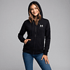 Polerón Mujer Under Armour Rival Fleece Full Zip Hoodie 1356400-001 | Abrigo Versátil de Uso Diario