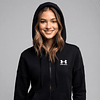 Polerón Mujer Under Armour Rival Fleece Full Zip Hoodie 1356400-001 | Abrigo Versátil de Uso Diario