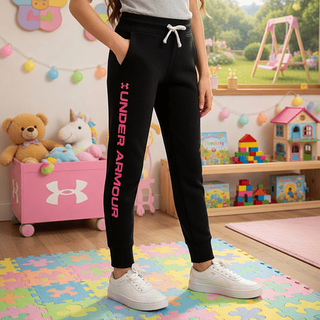 Pantalón Buzo Niña Under Armour Rival Fleece 1356487-002 | Calor Cómodo para Uso Diario