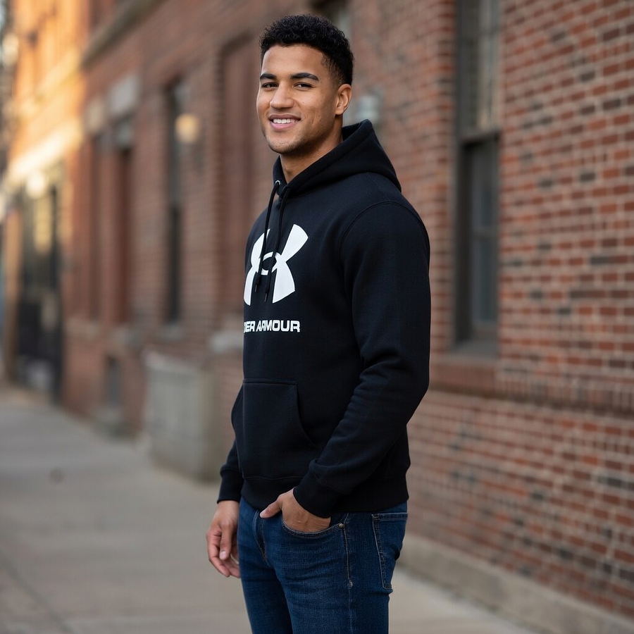 Polerón Hombre Under Armour Rival Fleece Big Logo Hoodie 1357093-001 | Calor Diario sin Complicaciones