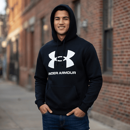 Polerón Hombre Under Armour Rival Fleece Big Logo Hoodie 1357093-001 | Calor Diario sin Complicaciones