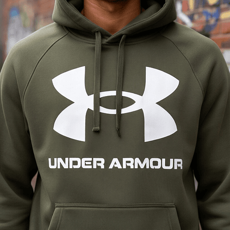 Polerón Hombre Under Armour Rival Fleece Big Logo Hoodie 1357093-361 | Básico Cálido para Uso Diario