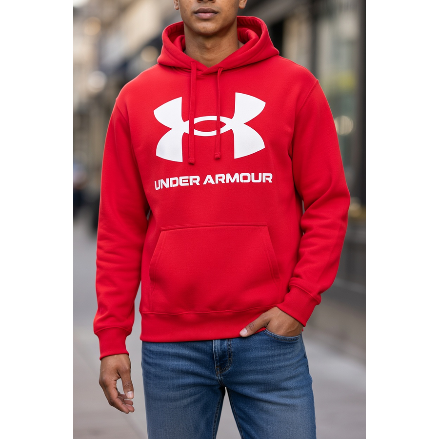 Polerón Hombre Under Armour Rival Fleece Big Logo Hoodie 1357093-600 | Calor Dia