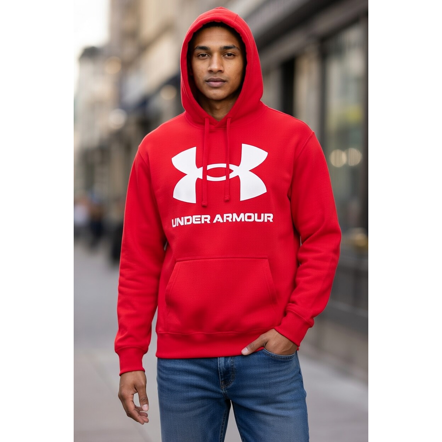 Polerón Hombre Under Armour Rival Fleece Big Logo Hoodie 1357093-600 | Calor Dia