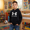 Polerón Niño Under Armour Rival Fleece Hoodie 1357585-001 | Abrigo Resistente para Uso Diario