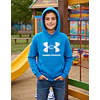 Polerón Niño Under Armour Rival Fleece Hoodie 1357585-428 | Abrigo Resistente para Uso Diario