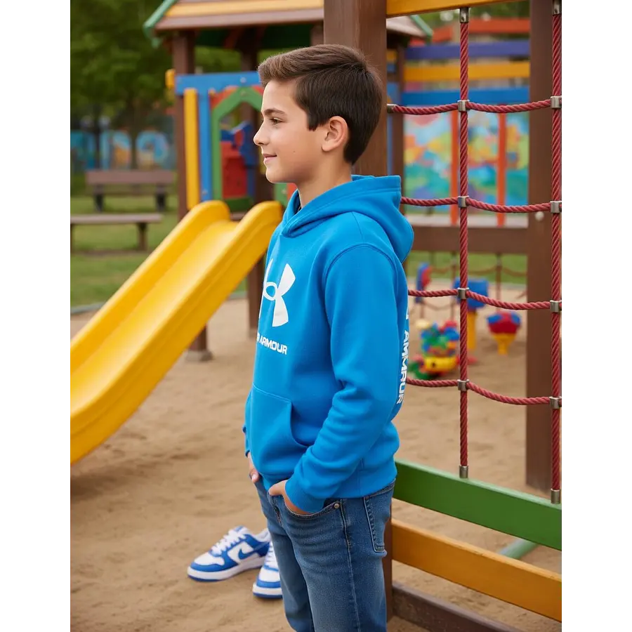 Polerón Niño Under Armour Rival Fleece Hoodie 1357585-428 | Abrigo Resistente para Uso Diario