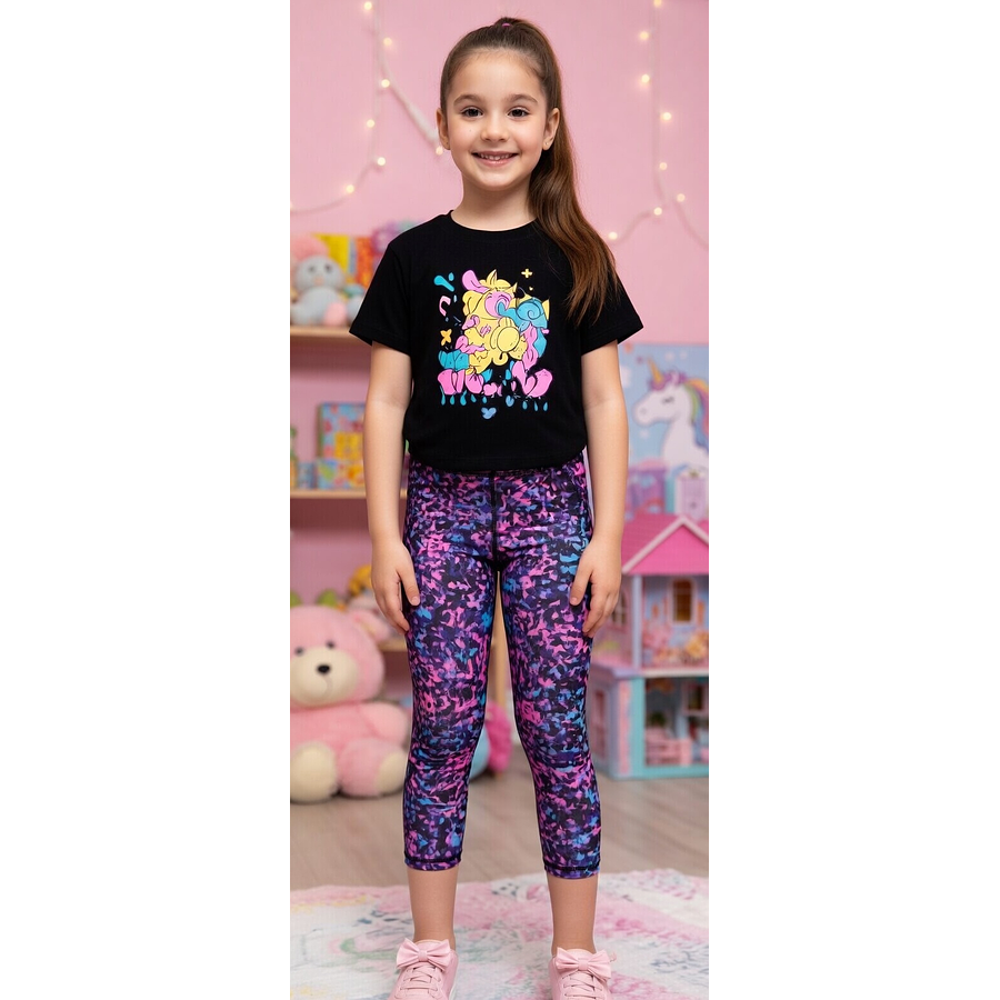 Calza Niña Under Armour HeatGear Printed Ankle Crop 1361239-002 | Ligera, Fresca y Hecha para Movimiento Real