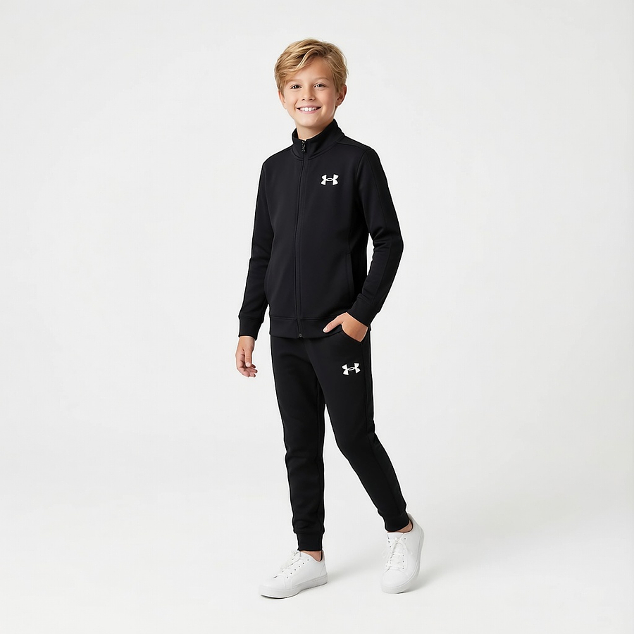 Buzo Niño Under Armour CB Knit Track Suit 1363290-001 | Set Completo para Movimiento Diario