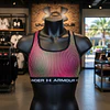 Peto Deportivo Mujer Under Armour Mid Crossback 1361042-002 | Soporte Medio Estable con Espalda Cruzada