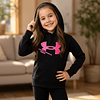 Polerón Niña Under Armour Rival Fleece 1366046-001 | Calor Cómodo para Uso Diario