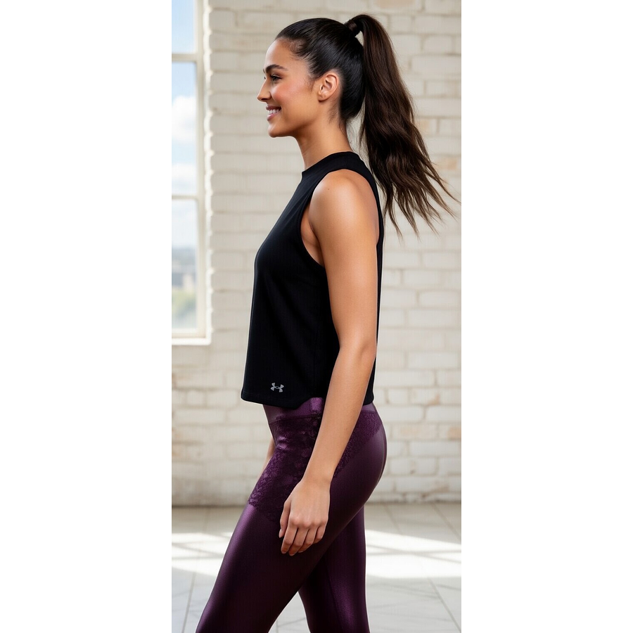 Polera Sin Mangas Mujer Under Armour UA RUSH Tank 1368177-001 | Rendimiento Activo y Energía Corporal