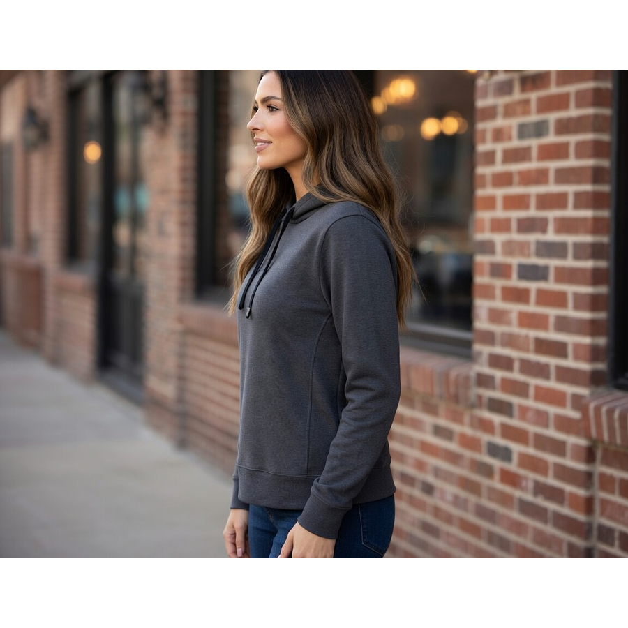 Polerón Under Armour Rival Terry Mujer Gris – Capa Media Liviana para Entrenar y Uso Diario