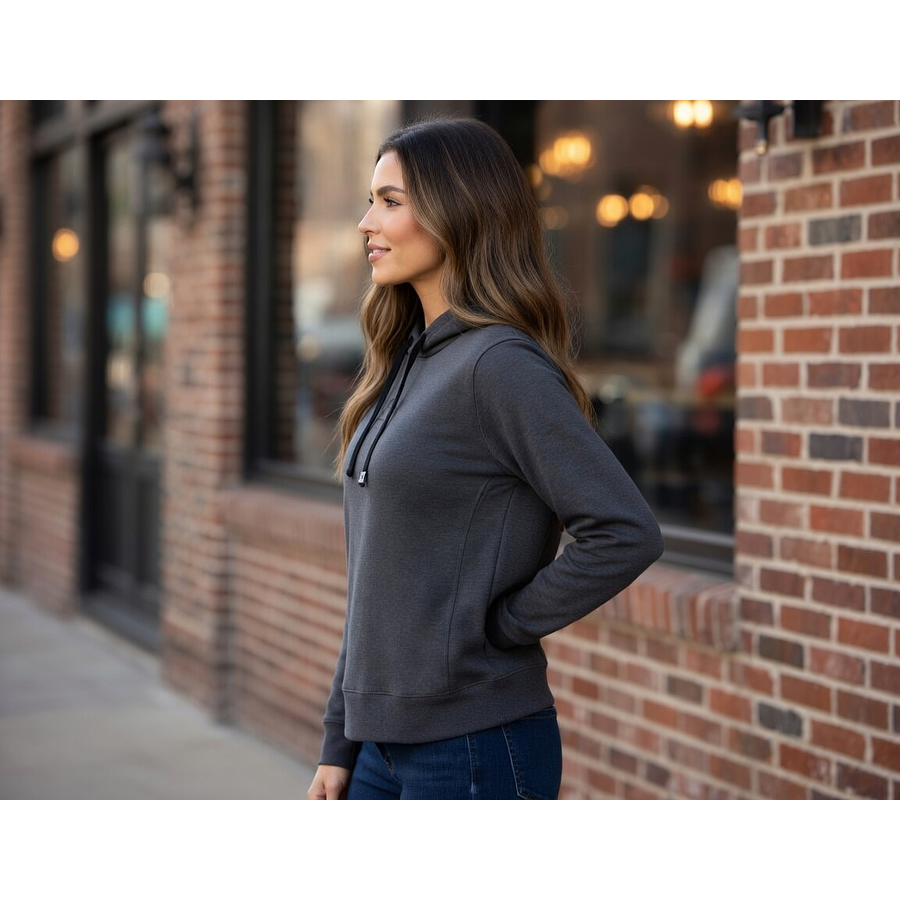 Polerón Under Armour Rival Terry Mujer Gris – Capa Media Liviana para Entrenar y Uso Diario