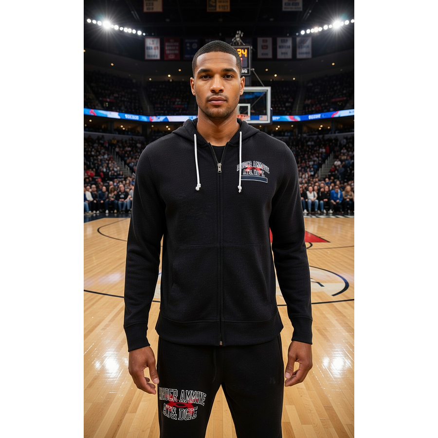 Polerón Under Armour Hombre Rival Terry Full Zip Deportiva Liviana de Uso Diario 1370355-001