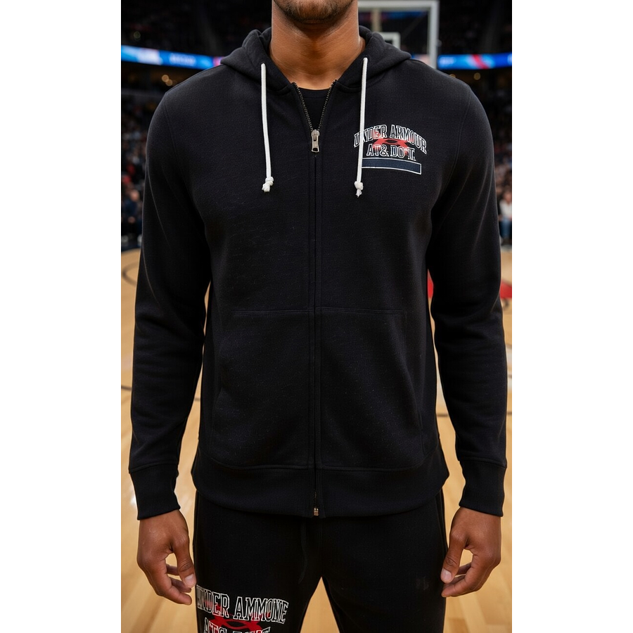 Polerón Under Armour Hombre Rival Terry Full Zip Deportiva Liviana de Uso Diario 1370355-001