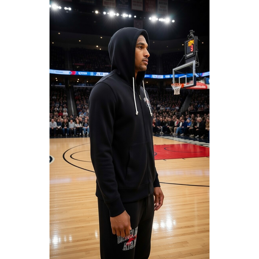 Polerón Under Armour Hombre Rival Terry Full Zip Deportiva Liviana de Uso Diario 1370355-001