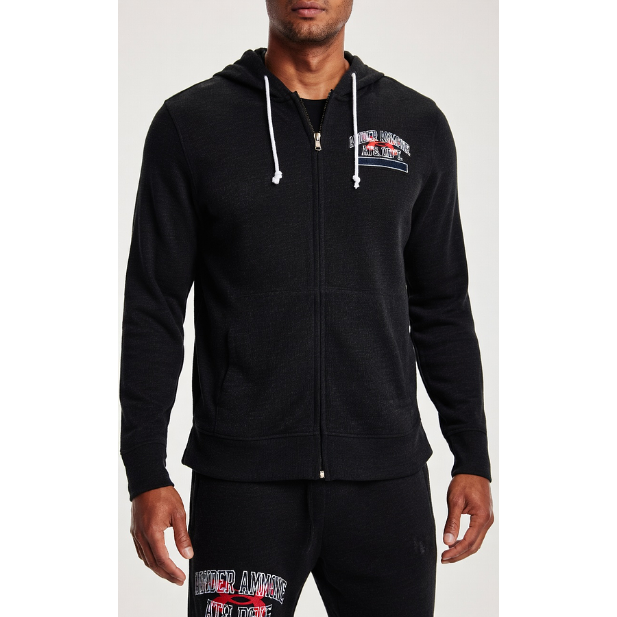 Polerón Under Armour Hombre Rival Terry Full Zip Deportiva Liviana de Uso Diario 1370355-001