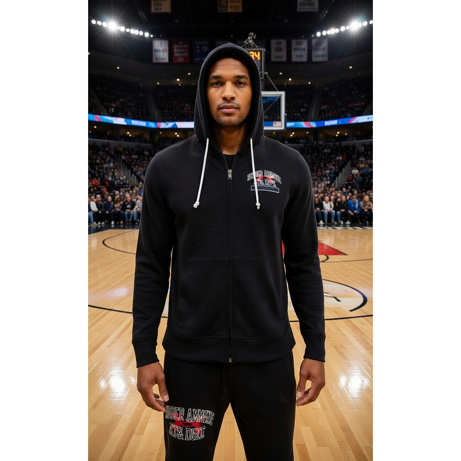 Polerón Under Armour Hombre Rival Terry Full Zip Deportiva Liviana de Uso Diario 1370355-001