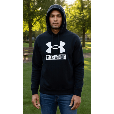 Polerón Under Armour Rival Terry Logo Hombre – Hoodie Liviano de Uso Diario