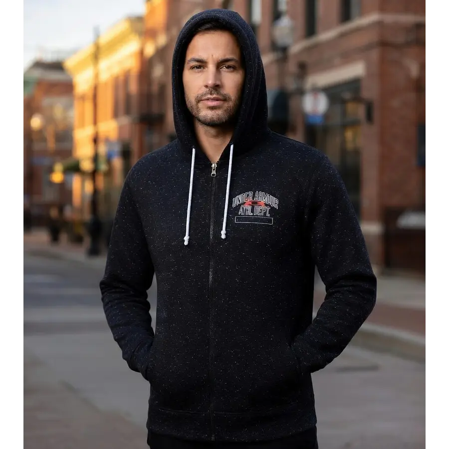 Polerón Under Armour Hombre Rival Terry Full Zip Deportiva Liviana de Uso Diario 1370355-001