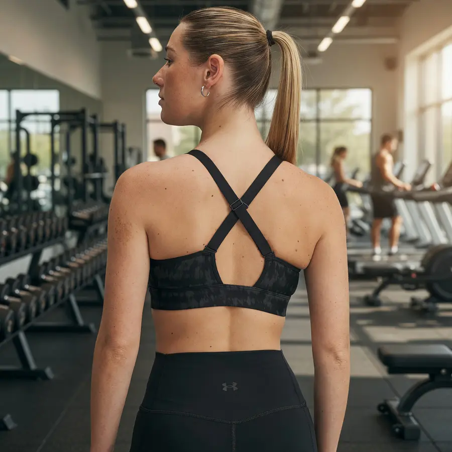 Peto Deportivo Under Armour Continuum Mid Mujer – Sujetador Estampado 1372560-007