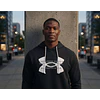 Polerón Under Armour Rival Terry Hombre Negro Capa Media Liviana de Uso Diario 1373382-001