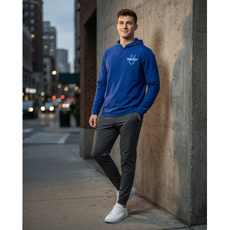 Polerón Under Armour Cage Hombre con Capucha Capa Liviana Elástica para Entrenamiento 1374376-400