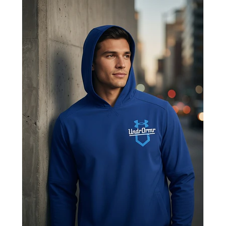 Polerón Under Armour Cage Hombre con Capucha Capa Liviana Elástica para Entrenamiento 1374376-400