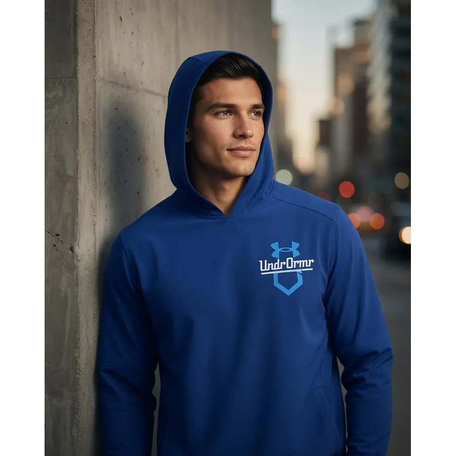 Polerón Under Armour Cage Hombre con Capucha Capa Liviana Elástica para Entrenamiento 1374376-400