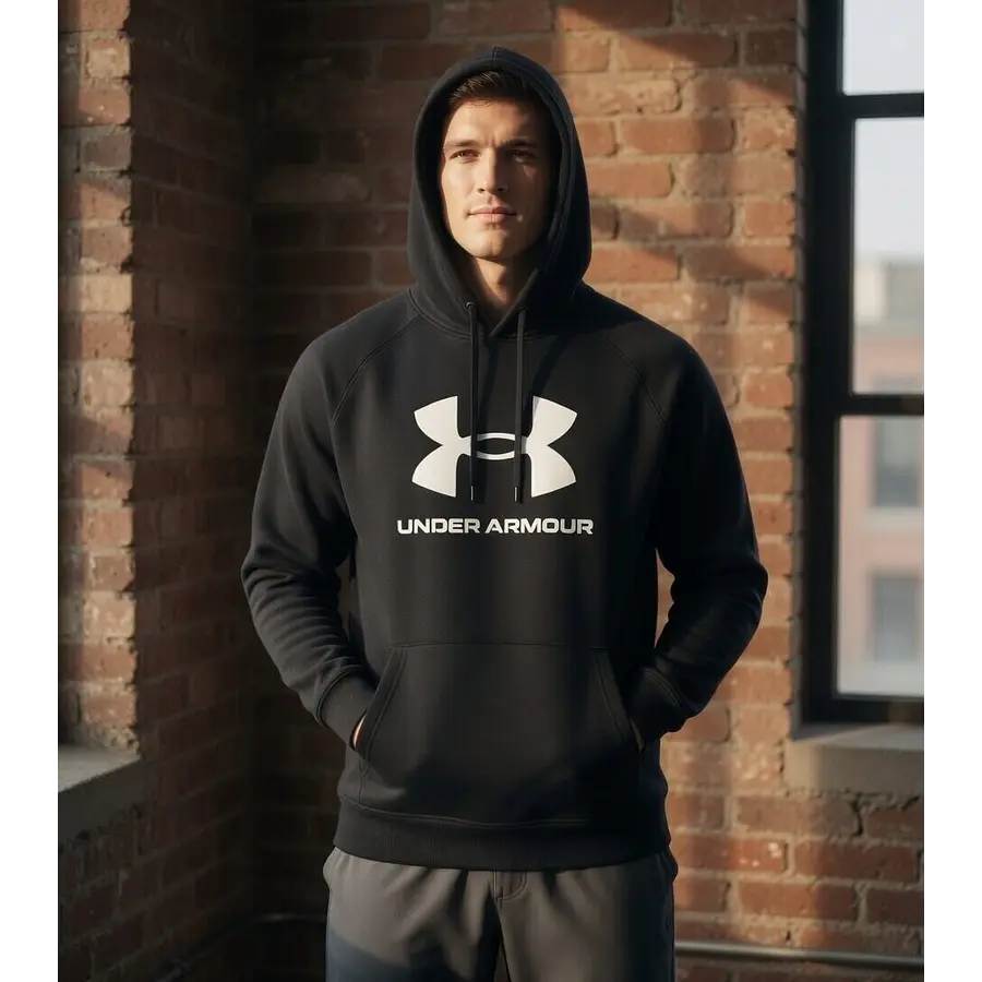 Polerón Under Armour Rival Hombre – Hoodie Cómodo de Uso Diario 1379758-001