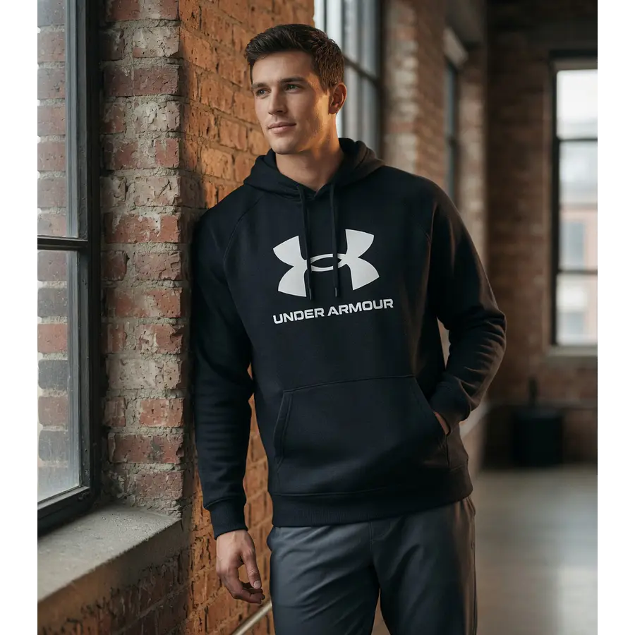 Polerón Under Armour Rival Hombre – Hoodie Cómodo de Uso Diario 1379758-001
