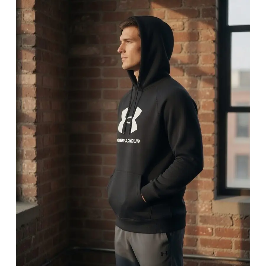 Polerón Under Armour Rival Hombre – Hoodie Cómodo de Uso Diario 1379758-001