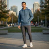 Polerón Under Armour Rival Fleece Hombre Azul 1379861-414 – Abrigo Funcional que Sí Se Usa