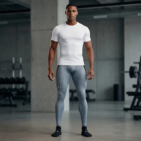 Calzas Compresión Hombre Under Armour ColdGear Infrared Grid Print 1381747-044 – Base Layer Térmica Inferior de Alto Rendimiento