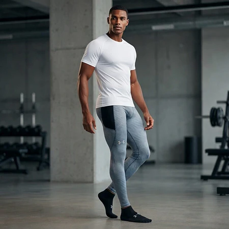 Calzas Compresión Hombre Under Armour ColdGear Infrared Grid Print 1381747-044 – Base Layer Térmica Inferior de Alto Rendimiento