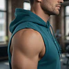 Polerón Sin Mangas Hombre Under Armour Heavyweight Terry Sleeveless 1385933-449 – Capa Intermedia para Entrenar sin Restricción