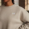 Polerón Mujer Under Armour Rival Fleece Oversized Crew 1387235-783 – Abrigo Relajado que Sí Funciona en Uso Diario