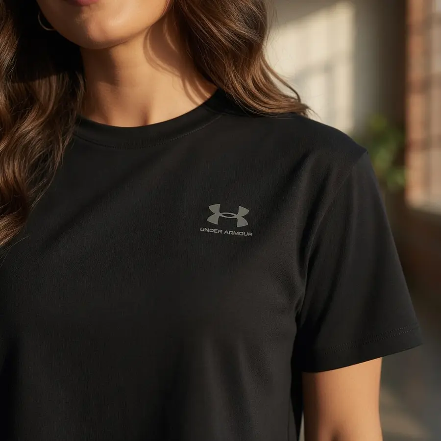 Polera Mujer Under Armour Boxy Crop 1387317-001 – Corte Amplio Corto que Sí Funciona (No Solo Tendencia)