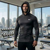 Polera Compresión Hombre Under Armour ColdGear Infrared Grid 1387387-001 – Primera Capa Térmica Real para Entrenar en Frío