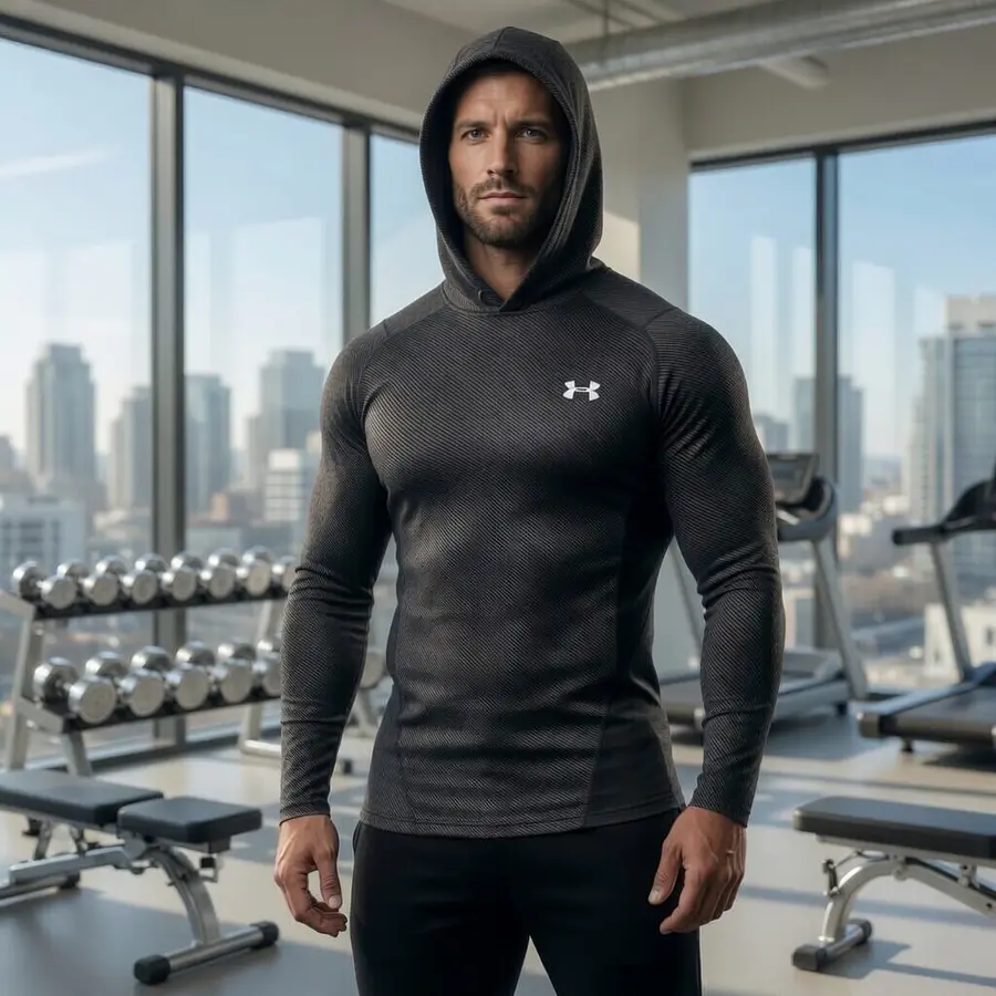 Polera Compresión Hombre Under Armour ColdGear Infrared Grid 1387387-001 – Primera Capa Térmica Real para Entrenar en Frío