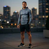 Polera Compresión Hombre Under Armour ColdGear Infrared Grid 1387387-044 – Primera Capa Térmica para Entrenar en Frío