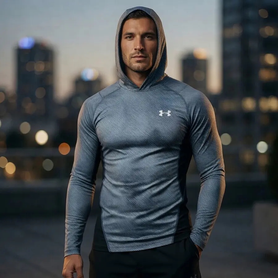 Polera Compresión Hombre Under Armour ColdGear Infrared Grid 1387387-044 – Primera Capa Térmica para Entrenar en Frío
