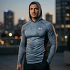 Polera Compresión Hombre Under Armour ColdGear Infrared Grid 1387387-044 – Primera Capa Térmica para Entrenar en Frío