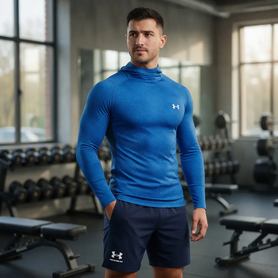 Polera Compresión Hombre Under Armour ColdGear Infrared Grid 1387387-464 – Primera Capa Térmica para Rendimiento en Frío