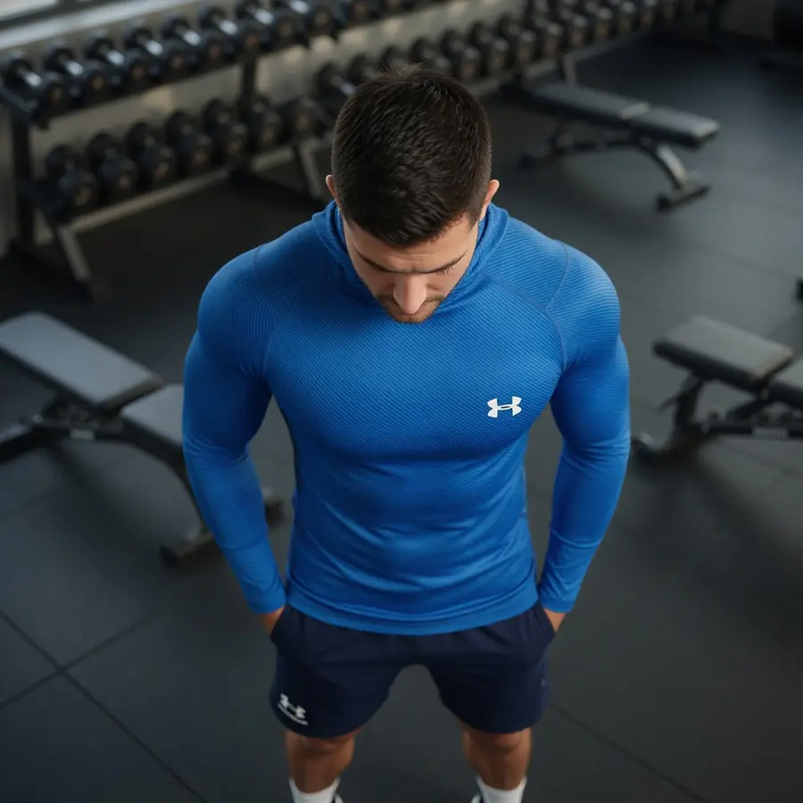 Polera Compresión Hombre Under Armour ColdGear Infrared Grid 1387387-464 – Primera Capa Térmica para Rendimiento en Frío